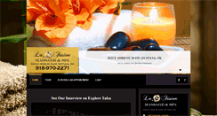 Desktop Screenshot of lafusionspa.com